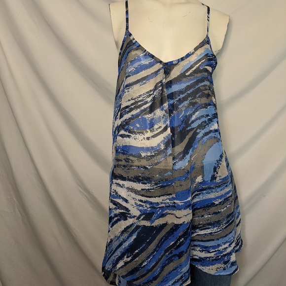 Bongo | racer back top | extra long | chiffon | L - Picture 3 of 7